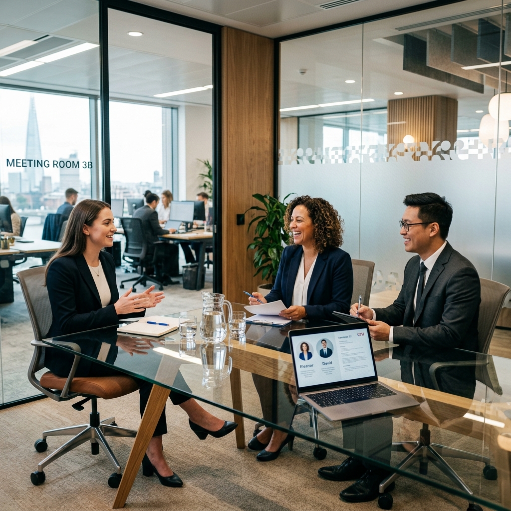 Proses interview kerja profesional di kantor